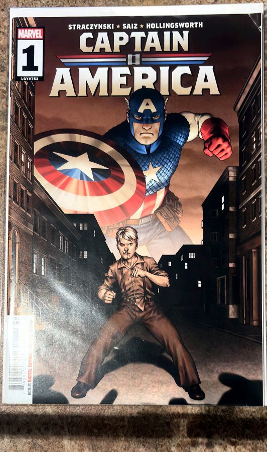 Captain America #1 (2023) Marvel Comics First Printing cover