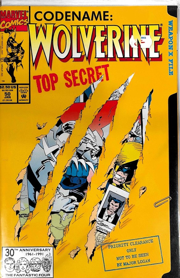 Wolverine #50 (1991) Marvel Comics First Printing cover