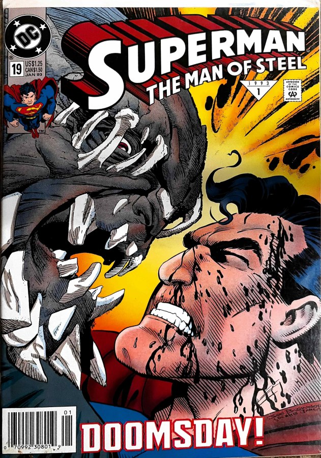 Superman: The Man of Steel #19 (1993) DC Comics First Print cover