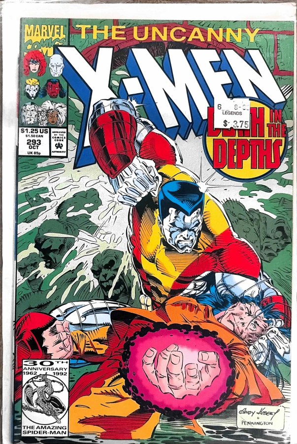 The Uncanny X-Men #293 (1992) Marvel Comics First Print cover