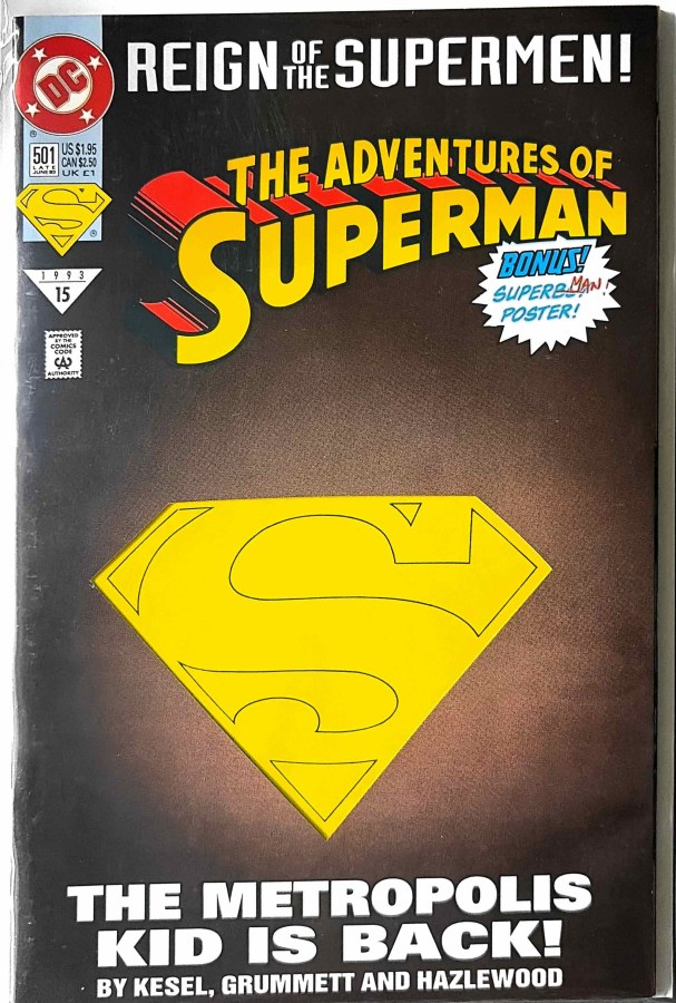 The Adventures of Superman #501 (1993) DC Collector's Edition cover