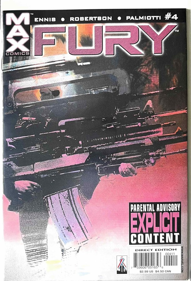 Fury #4 MAX Comics cover