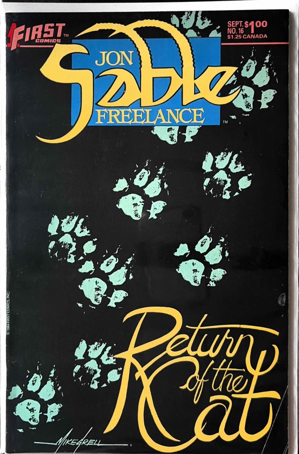 Jon Sable Freelance #16 (1984) First Comics cover