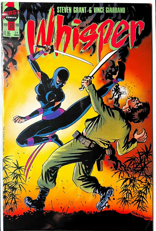 Whisper #34 (1990) First Comics cover