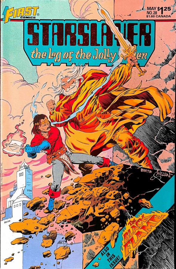 Starslayer #28 (1985) First Comics cover