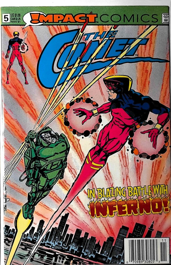 The Comet #5 (1991) Impact Comics cover