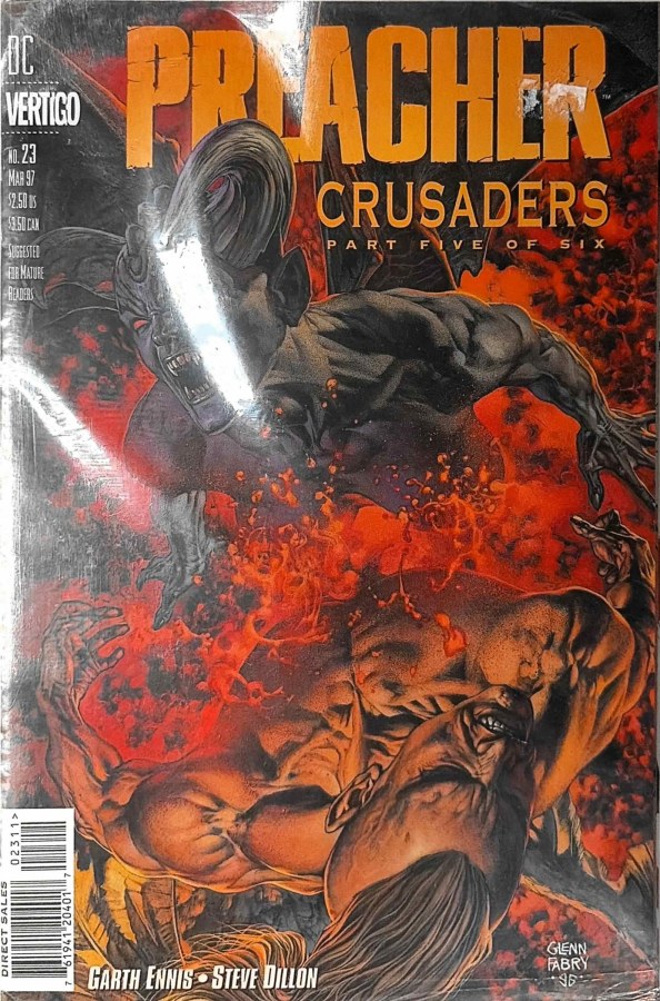 Preacher #23 (1997) Vertigo First Printing cover