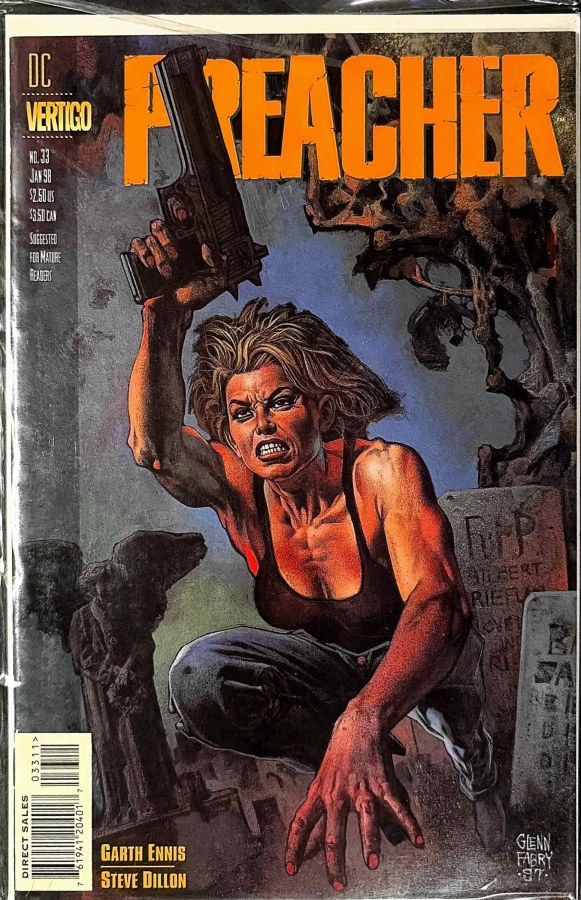 Preacher #33 (1998) Vertigo First Printing cover