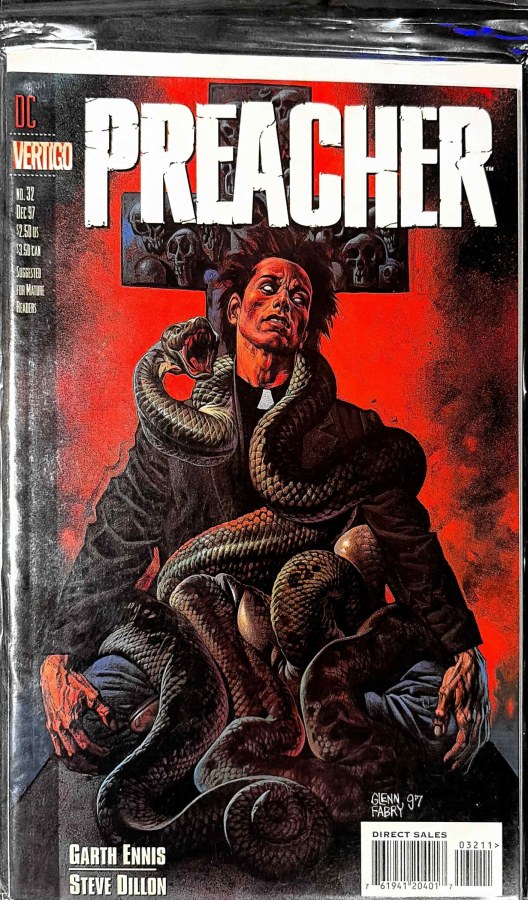Preacher #32 (1997) Vertigo First Printing cover