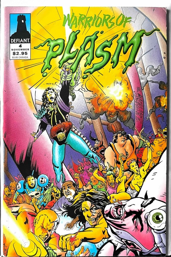 Warriors of Plasm #4 (1993) Defiant Comics cover