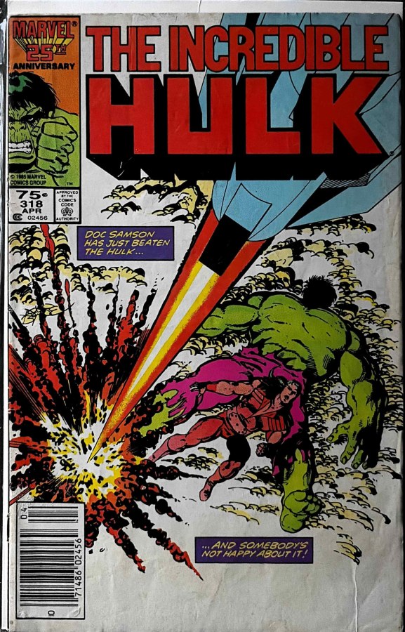 The Incredible Hulk #318 (1986) Marvel cover