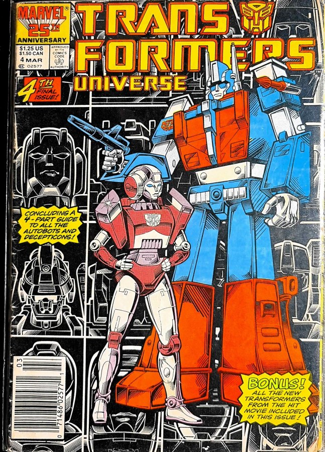 Transformers Universe #4 (1987) Marvel cover