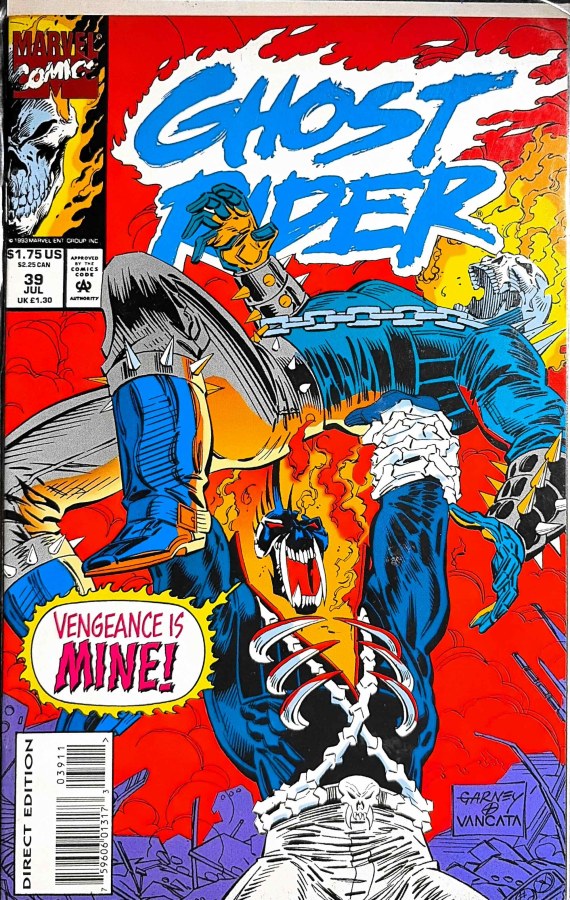 Ghost Rider #39 (1993) Marvel First Printing cover
