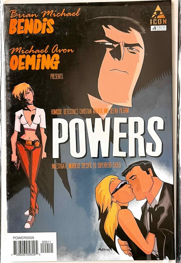 Powers #9 Icon Comics First Printing cover
