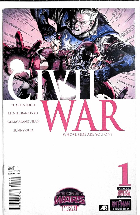 Civil War #1 (2015) Marvel cover