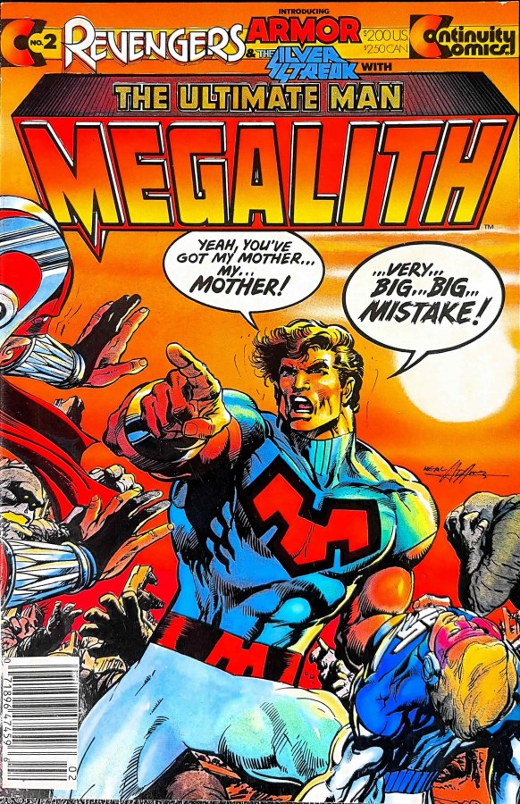 Revengers Featuring Megalith #2 (1985) Continuity Comics cover