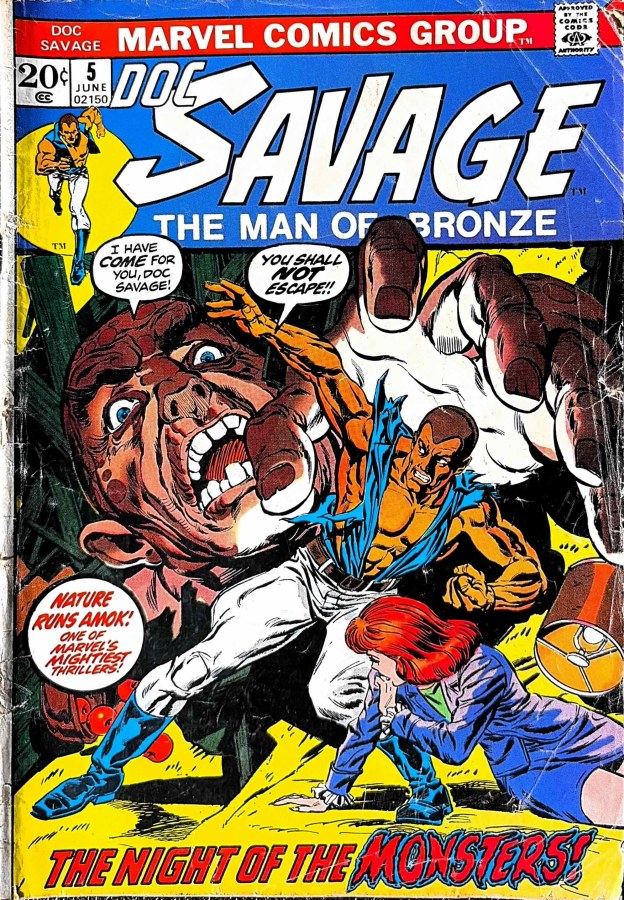 Doc Savage #5 (1973) Marvel cover