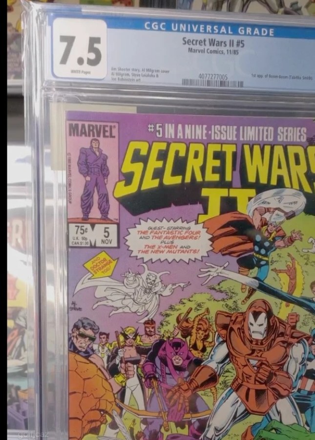 Secret Wars II #5 (1985) Marvel CGC 7.5 cover