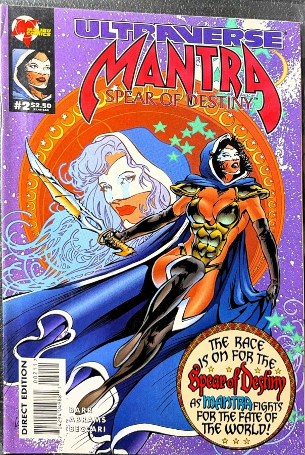 Mantra: Spear of Destiny #2 (1995) Malibu First Printing cover