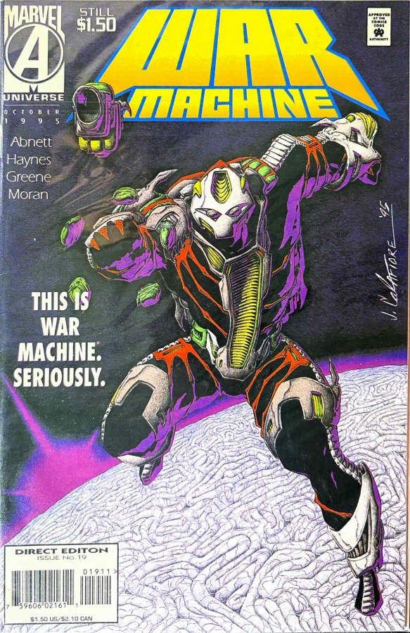 War Machine #19 (1995) Marvel First Printing cover