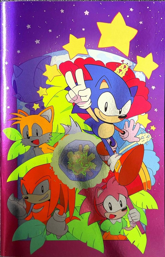 Sonic the Hedgehog: 35th Anniversary Special #1 (2026) IDW Cover C - Iasmin Omar Ata Virgin Foil cover