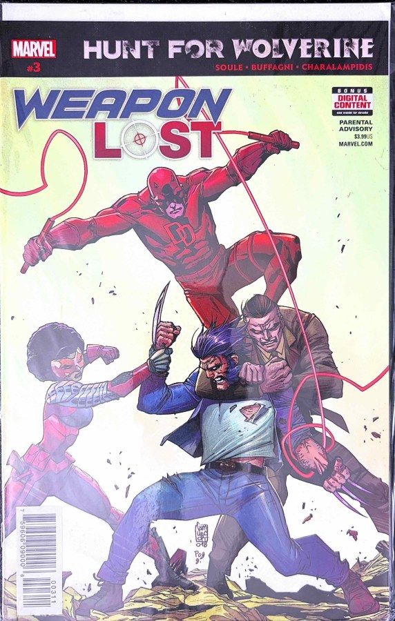 Hunt for Wolverine: Weapon Lost #3 (2018) Marvel cover