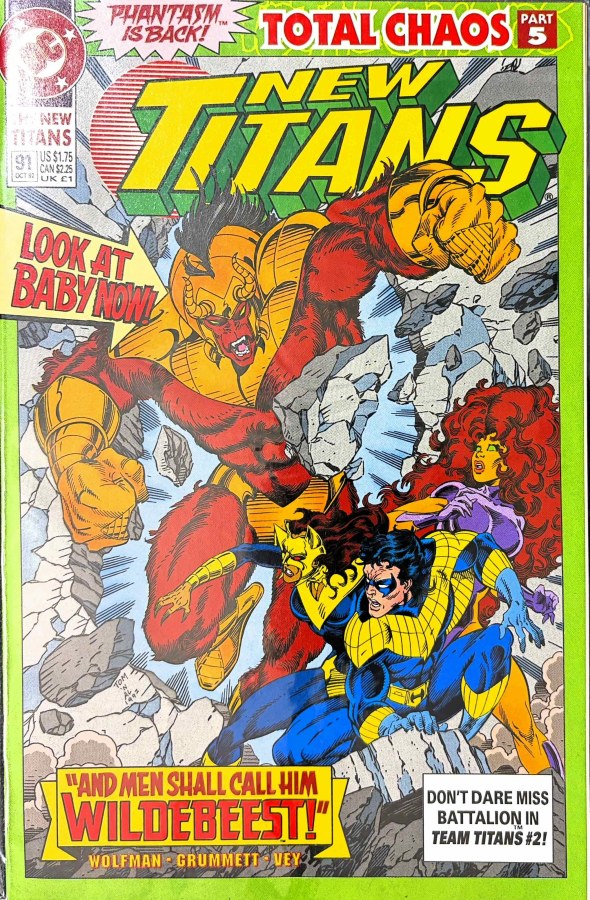 The New Titans #91 (1992) DC cover