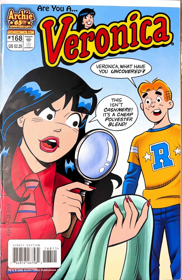 Veronica #168 (2006) Archie Comic Publications, First Printing cover