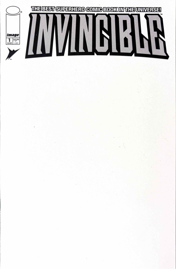 Invincible #1 (2026) Image Cover D blank sketch cover cover