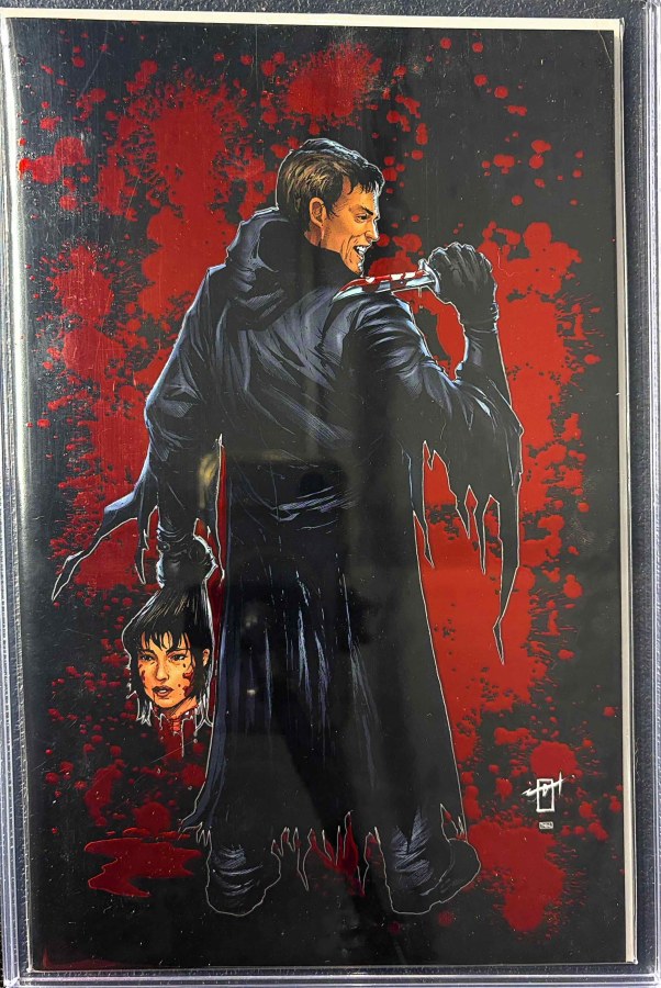 Tribute: Wes Craven #1 TidalWave FanExpo spot foil cover; numbered 33/75 cover