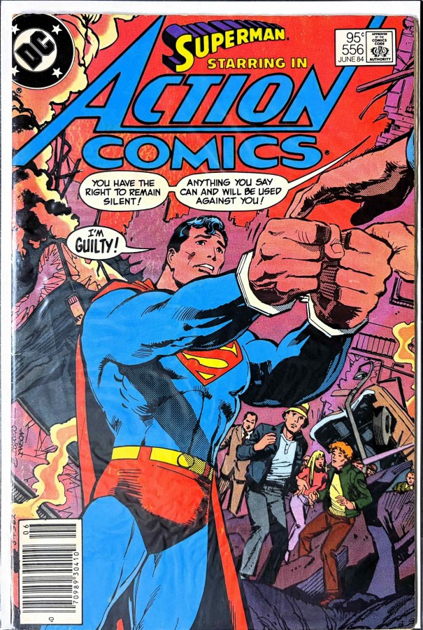 Action Comics #556 (1984) DC Canadian Price Variant (95¢) cover