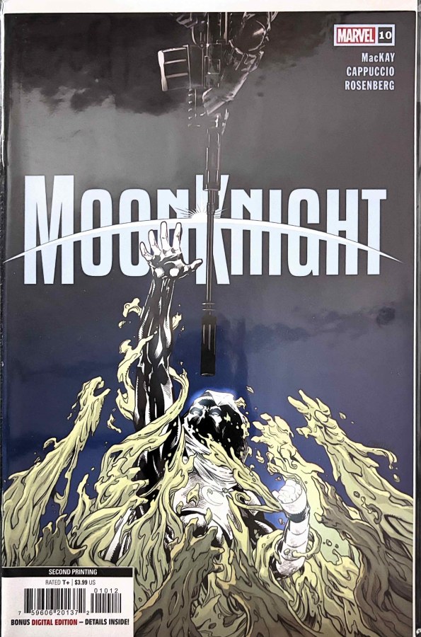 Moon Knight #10 (2022) Marvel Second Printing cover