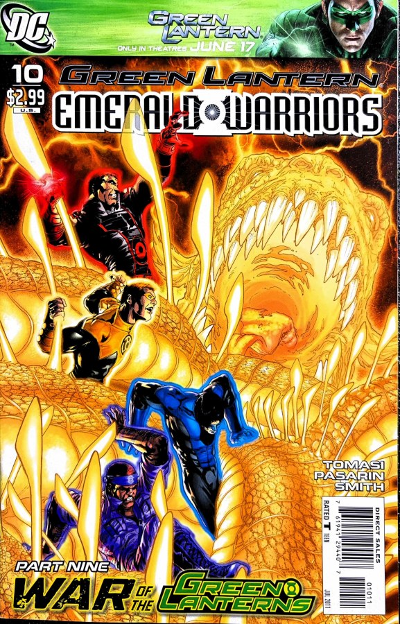Green Lantern: Emerald Warriors #10 (2011) DC cover