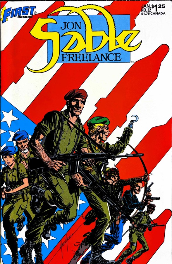 Jon Sable, Freelance #32 (1986) First Comics cover
