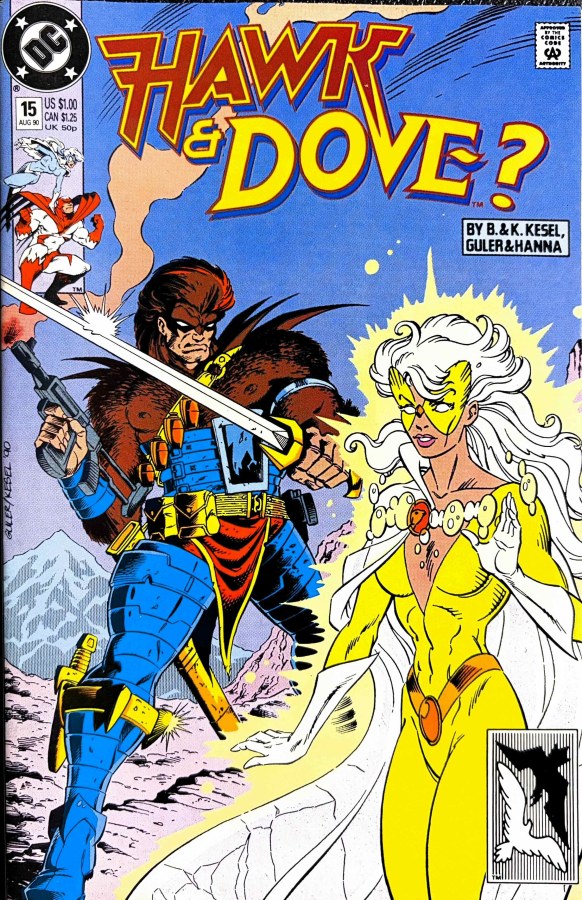 Hawk & Dove #15 (1990) DC cover