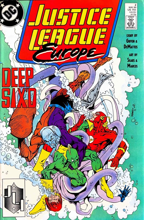 Justice League Europe #2 (1989) DC cover