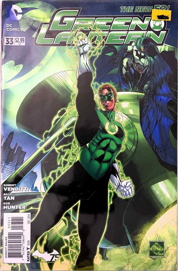 Green Lantern #33 (2014) DC Batman 75th Anniversary Cover cover