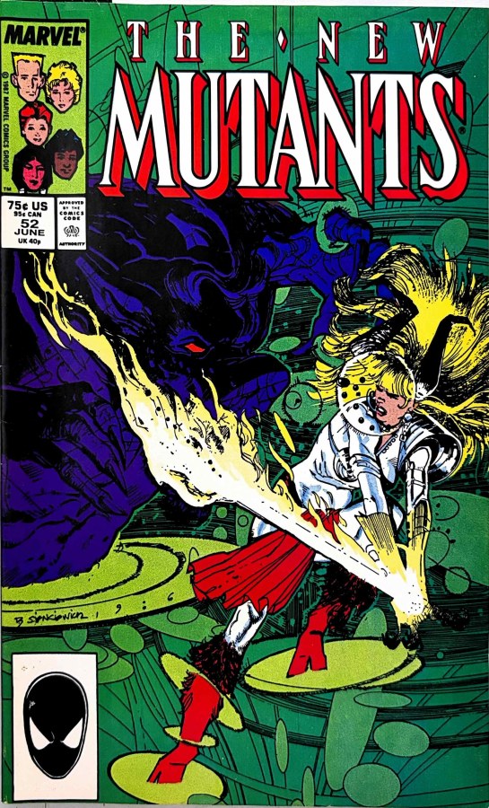 The New Mutants #52 (1987) Marvel cover