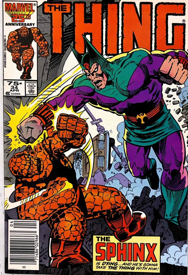 The Thing #34 (1986) Marvel cover