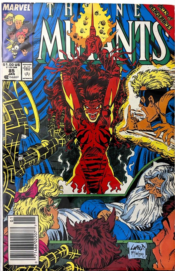 The New Mutants #85 (1990) Marvel cover