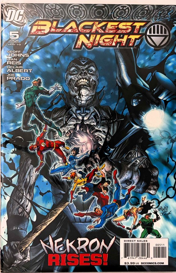 Blackest Night #5 (2010) DC First Printing cover