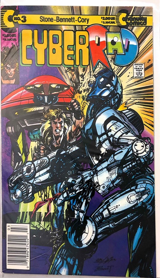 CyberRad #3 (1991) Continuity Comics cover