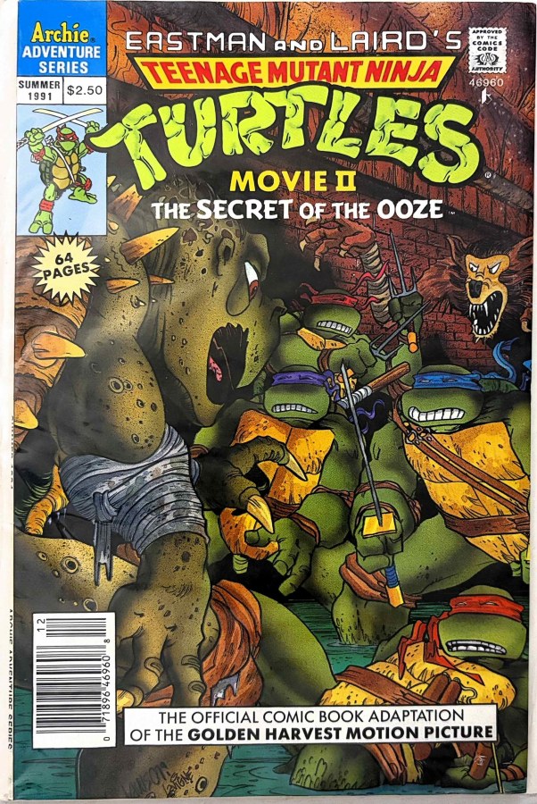 Teenage Mutant Ninja Turtles Movie II: The Secret of the Ooze #1 (1991) Archie cover