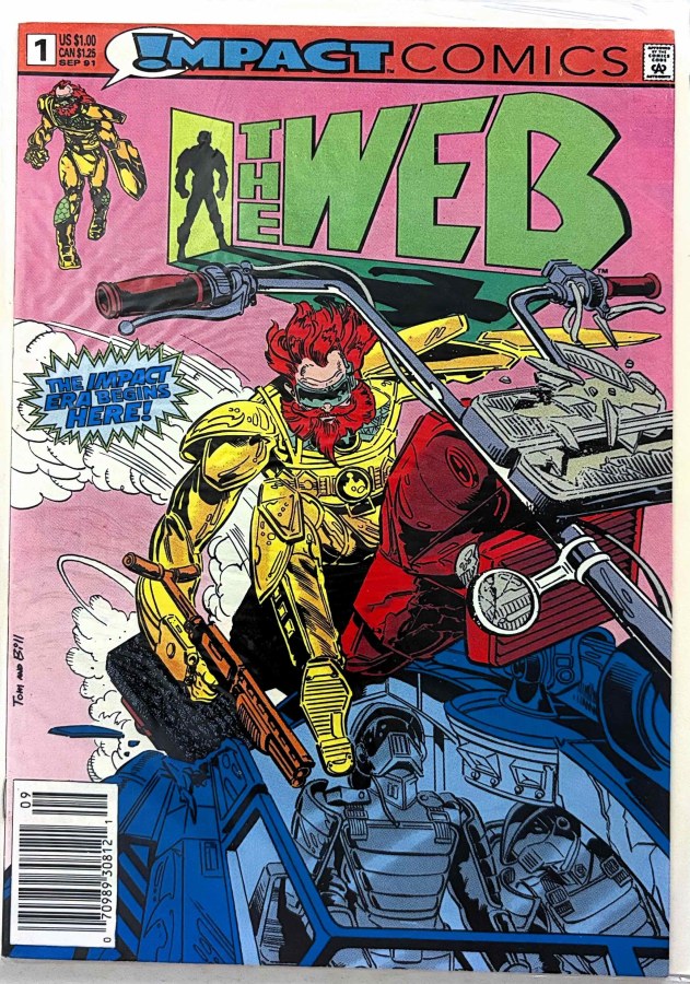 The Web #1 (1991) Impact Comics cover