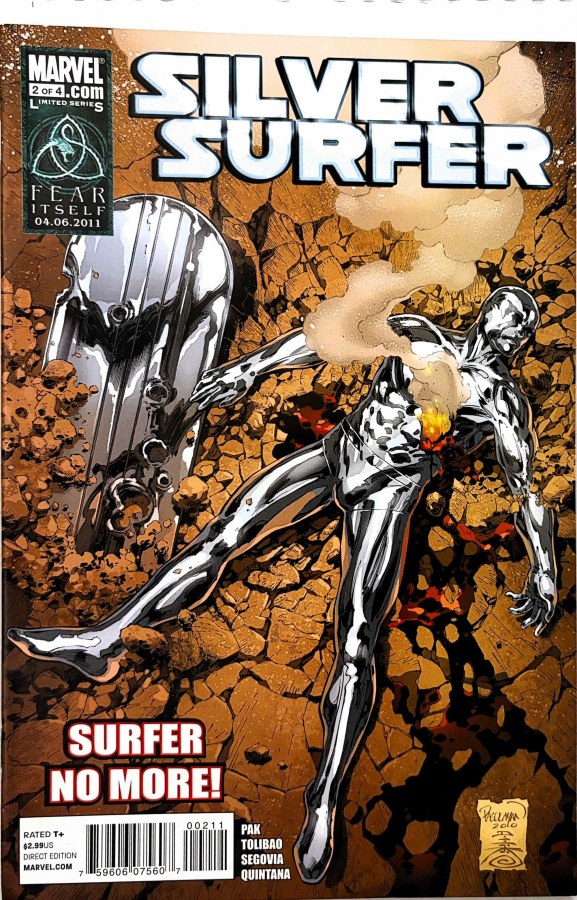 Silver Surfer #2 (2011) Marvel cover