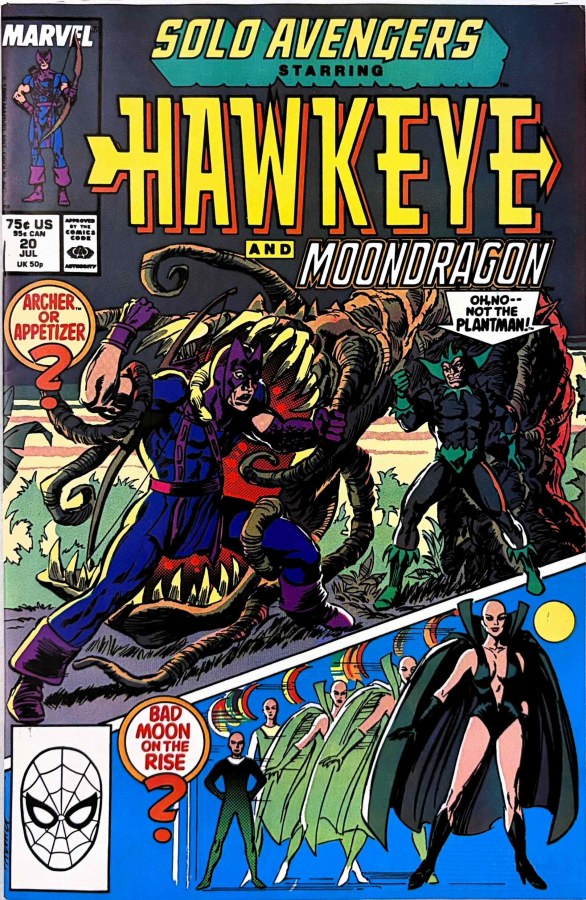 Solo Avengers #20 (1989) Marvel cover