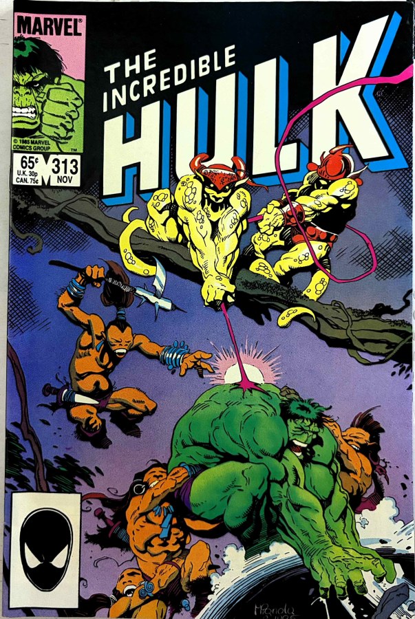 The Incredible Hulk #313 (1985) Marvel cover