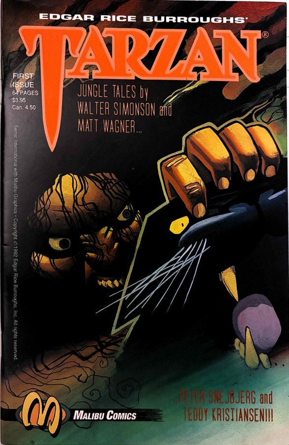 Tarzan: Love, Lies and the Lost City #1 (1992) Malibu cover