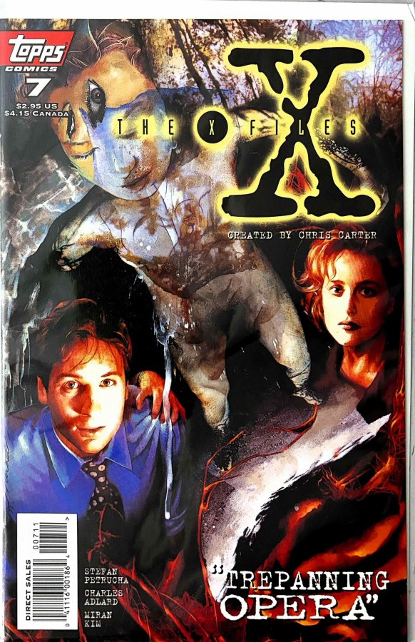 The X-Files #7 (1996) Topps Comics First Printing cover