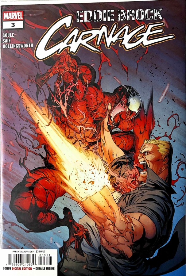 Eddie Brock: Carnage #3 (2025) Marvel First Printing cover